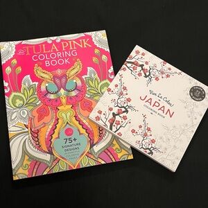 Tula Pink and Japan coloring books